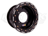 DWT UTV Ultimate Beadlock Wheels - Black 12"x7", 4+3, 4/156