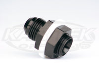Aeromotive AN -6 Male Black Anodized Aluminum Fuel Cell Bulkhead Fitting Includes Nut And Washers
