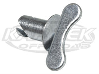 Quarter Turn Fastener Wingnut Countersunk Steel Button 0.500 Length For #6 Spring