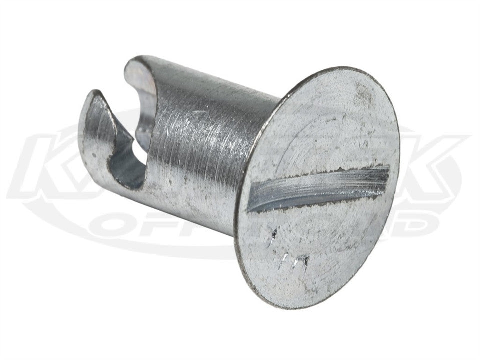 Quarter Turn Fastener Countersunk Steel Button 0.500 Length For #5 Spring