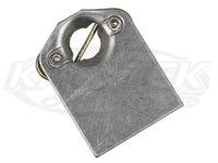 Dimpled Assembled Quarter Turn Panel Fastener Tab For #5 Or #6 Buttons With Flat Edge