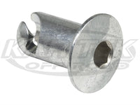 Quarter Turn Fastener Domed Aluminum Allen Head Button 0.550 Length For #6 Spring