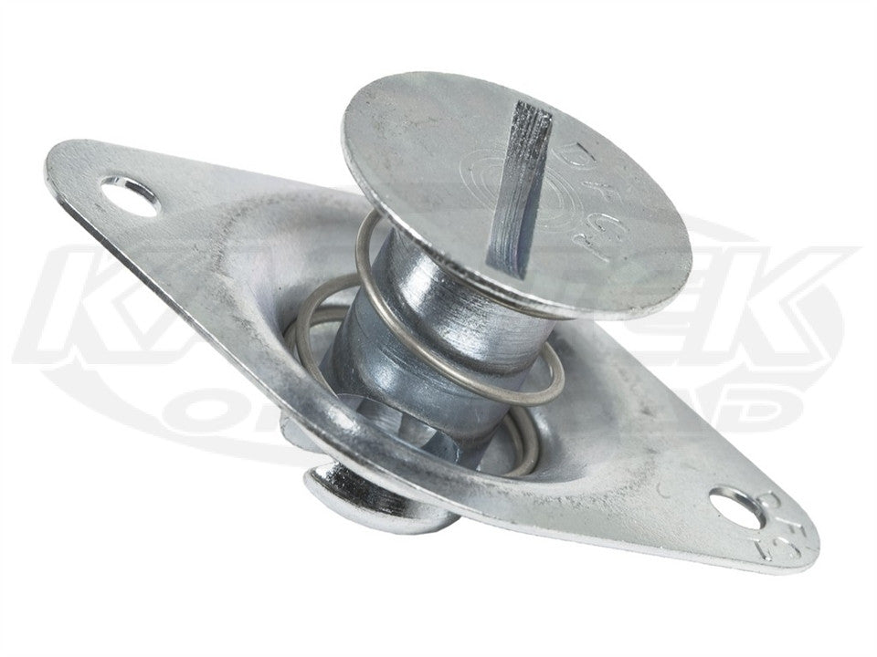 Self-Ejecting Quarter Turn Fastener Countersunk Steel Button 0.450 Length For #6 Spring