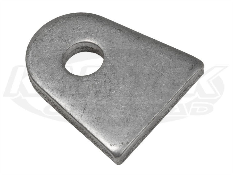 Chromoly Flat Tabs 1/4" Hole, 1" SF, 1/8" Thick, Pair