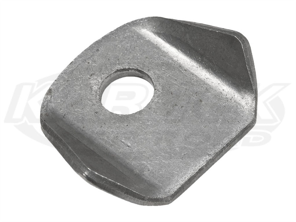 Heavy Duty Formed Radius Tabs 7/16" Hole, 1" SF, 1/8" Thick, Pair