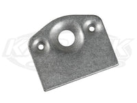 Short Dimpled Quarter Turn Panel Fastener Tab For #6 Buttons And Springs With Flat Edge