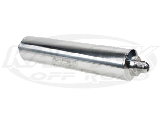 Pure Power 2" Dia. Inline Fuel Filter Housing -10 AN to -8 AN filter