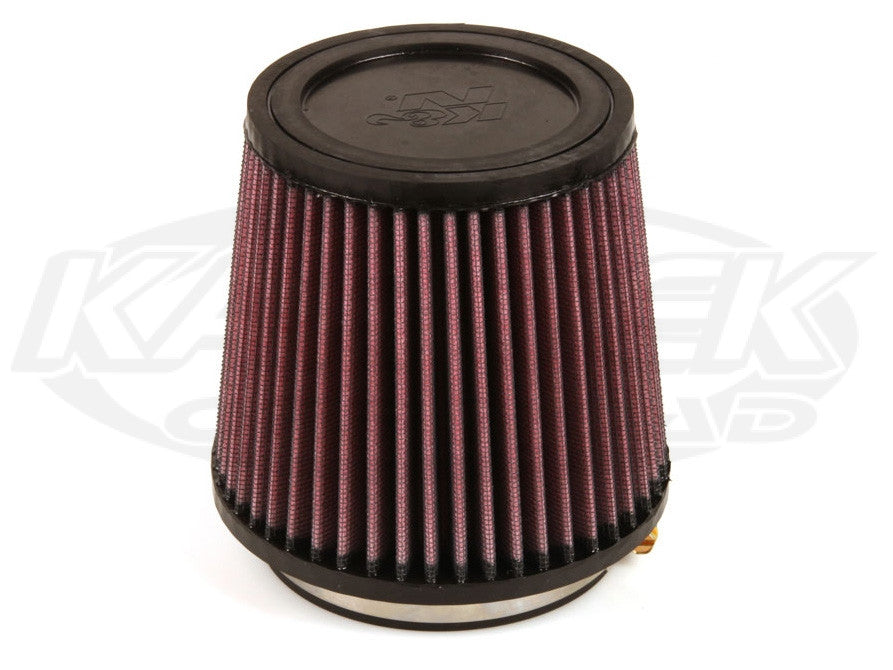 Round Tapered Cone Air Filters 3" flange dia. 12" tall