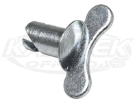 Quarter Turn Fastener Wingnut Domed Steel Button 0.500 Length For #6 Spring