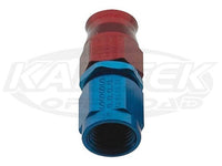 Fragola AN -3 Female Red And Blue Anodized Aluminum Reusable PTFE Straight Hose Ends