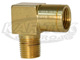 CNC 1/8" NPT Male to Female 10mm-1.0 Metric Thread Brake Line 90 Degree Adapter Fittings