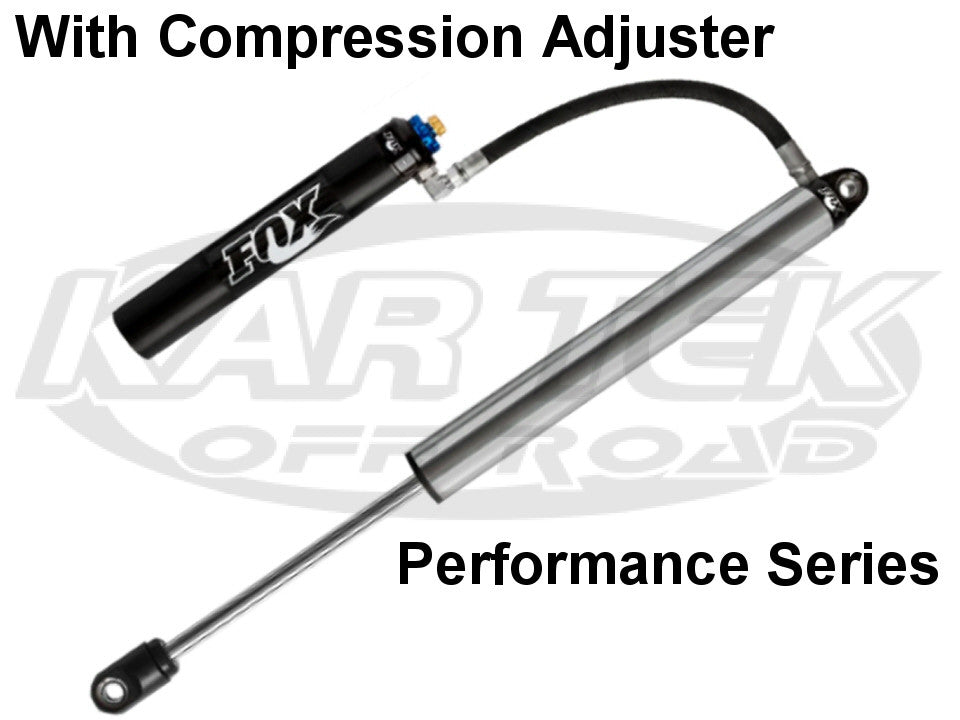 Fox Performance Series Shocks 2.5" Body 8" Stroke 7/8" Shaft DSC Adjustable Hose Remote Reservoir