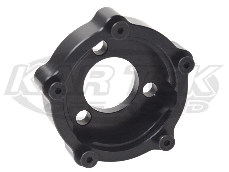 Anodized Black Billet Aluminum 3 Bolt Grant Pattern To 5 Bolt Grant Pattern Steering Wheel Adapter