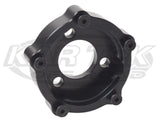 Anodized Black Billet Aluminum 3 Bolt Grant Pattern To 5 Bolt Grant Pattern Steering Wheel Adapter