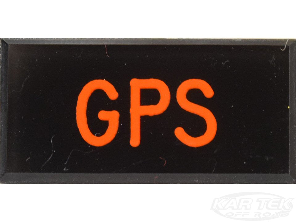 GPS Dash Badge Self Adhesive ID Label For Your Indicator Lights Or Switches