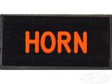 HORN Dash Badge Self Adhesive ID Label For Your Indicator Lights Or Switches