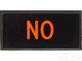 NO Dash Badge Self Adhesive ID Label For Your Indicator Lights Or Switches
