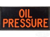 OIL PRESSURE Dash Badge Self Adhesive ID Label For Your Indicator Lights Or Switches