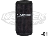 Outerwears Round Cylindrical Pre-Filter Cover 5" Diameter 7" Tall With The Top