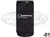 Outerwears Round Cylindrical Yamaha Rhino Pre-Filter Cover 3-3/4