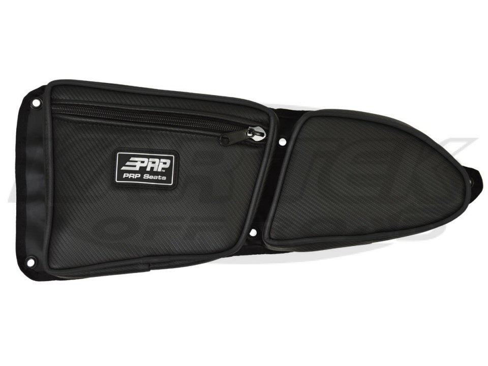 PRP Driver Side Polaris RZR XP1000, 900XC and S900 Stock Door Bag With Knee Pad And Black Piping