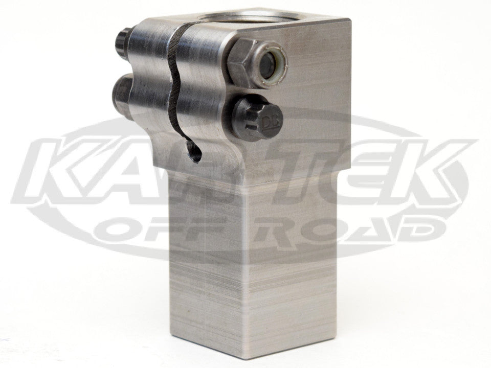 Two Bolt Stepped Square Pinch Bungs Right Hand Thread For 7/8" Heim Joint 1-1/4" x 1-1/4" Square