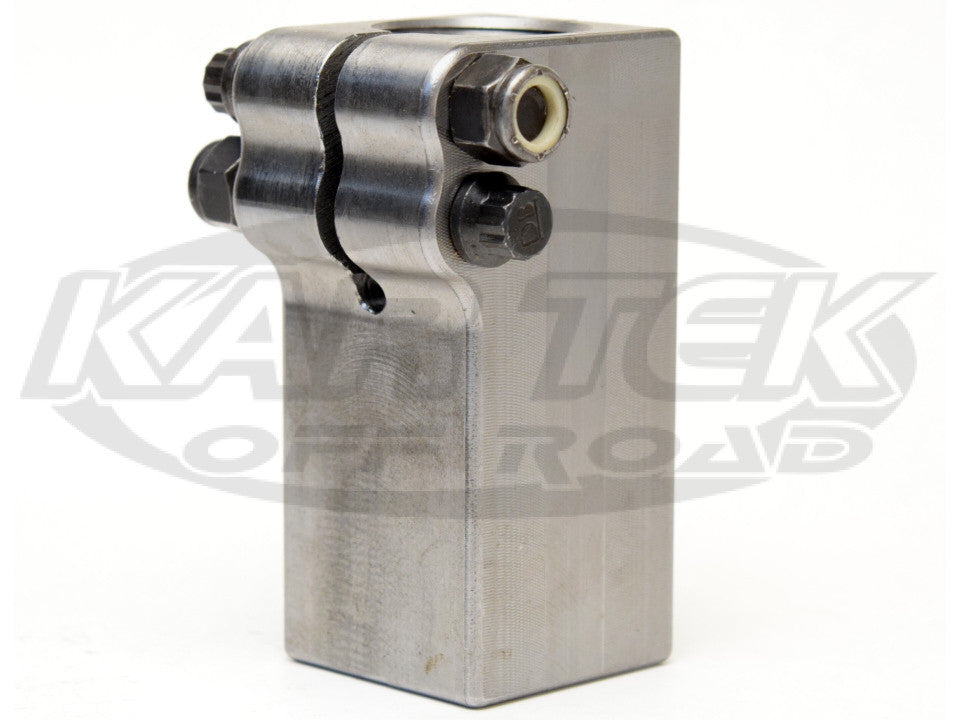 Two Bolt Smooth Square Pinch Bungs Right Hand Thread For 1-1/4" Heim Joint 1-3/4" x 1-3/4" Square