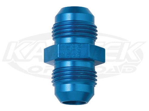 Fragola AN -3 Male To AN -3 Male Blue Anodized Aluminum Union Adapter Fittings
