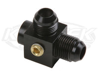 Port Tee w/ Gauge Port 2x Male AN-08 x ORB-06 w/ 1/8