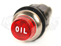 430 Series Engraved Indicator Lights - Red Lens Red OIL