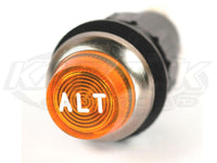 430 Series Engraved Indicator Lights - Amber Lens Amber OIL