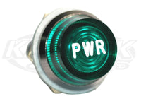 440 Series Engraved Indicator Lights - Green Lens Green PWR
