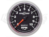 Sport-Comp II 3-3/8" In-Dash Tachometer 10,000 RPM