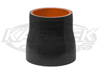 4-Ply Black Silicone Turbo Or Intake Hose Reducers 1-1/2
