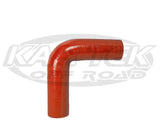 PWR 4-Ply Red Silicone 90 Degree Turbo Or Intake Hose 2-1/4" Inside Diameter 2-5/8" Outside Diameter