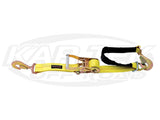 MasterCraft 2" x 8' Ratchet Tiedown w/ Axle Strap Yellow