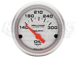 Ultra-Lite 2-1/16" Short Sweep Electric Gauges Oil Temperature 140_F - 300_F