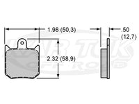 Wilwood 7012 Dynalite Brake Pads BP-20 Smart Pad