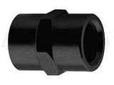 Fragola Black Anodized Aluminum 1/4" NPT National Pipe Taper Female Coupler Fittings