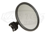 Axia Alloys 5" Round Convex Billet Arm Side Mirror Clear Anodized
