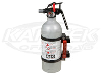 Axia Alloys Quick Release Fire Extinguisher Mount with 2lbs. Extinguisher Black Anodized