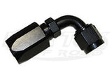 Fragola AN -6 Black Anodized Aluminum Power Steering High Pressure 90 Degree Bent Tube Hose Ends