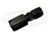 Fragola AN -6 Black Anodized Aluminum Power Steering High Pressure Straight Hose Ends