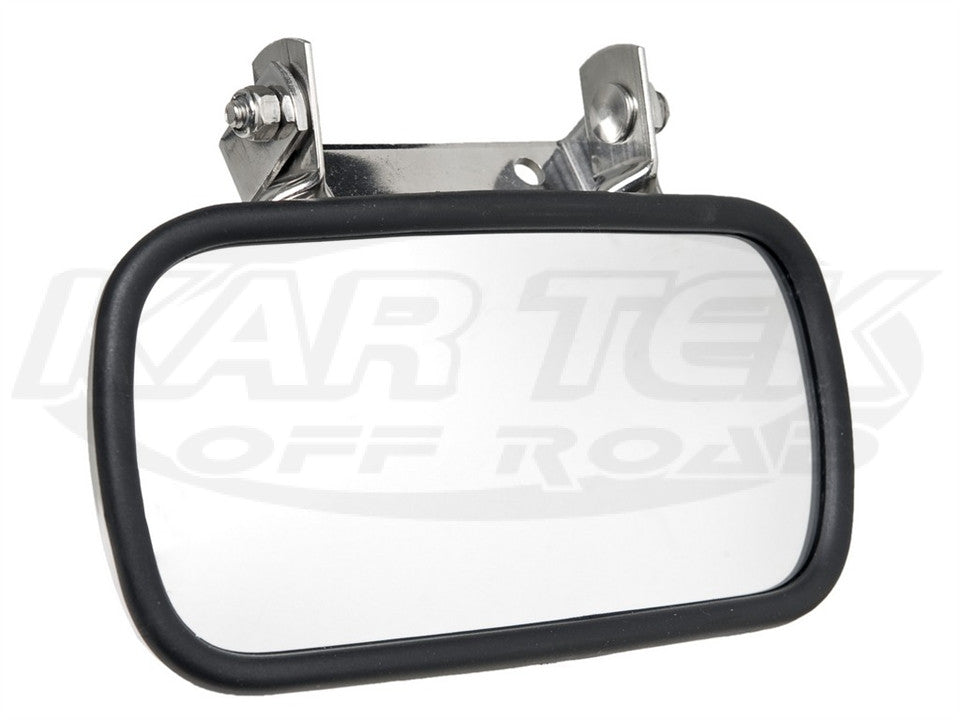 Two Seat Racecar Mirror Convex, Stainless Steel Back