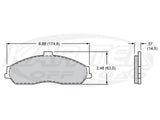 Wilwood D731 Brake Pads PolyMatrix E