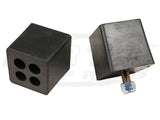 Large Square Bump Stops - 2" x 2" x 2" Black Pair