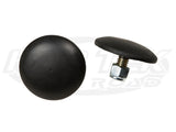 Ultra Thin Button Bump Stops - 3/8" x 2" Black Pair