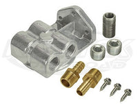 Remote Oil Filter Mount - Left & Right Ports For HP1 Filters