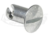 Quarter Turn Fastener Domed Steel Button 0.650 Length For #6 Spring