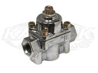 Holley Carburetor Fuel Pressure Regulator 4.5 To 9 PSI The Bottom Is The Inlet And Sides Are Outlets